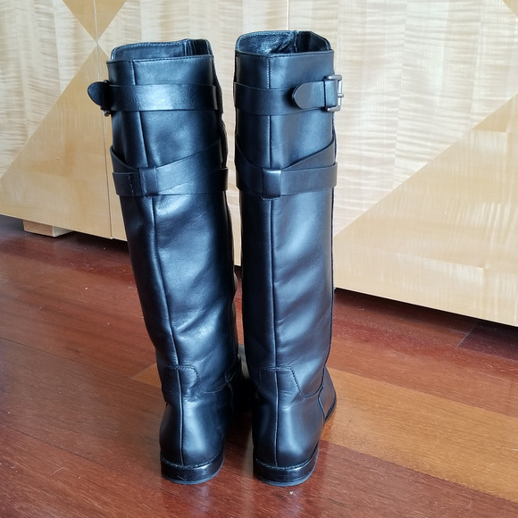 COACH EUC!! CAYDEN KNEE TALL RIDING BOOTS BLACK 7.5 - Picture 8 of 8